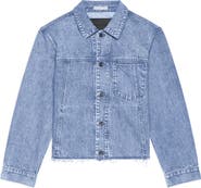 Helmut Lang Brooklyn Raw Hem Denim Trucker Jacket