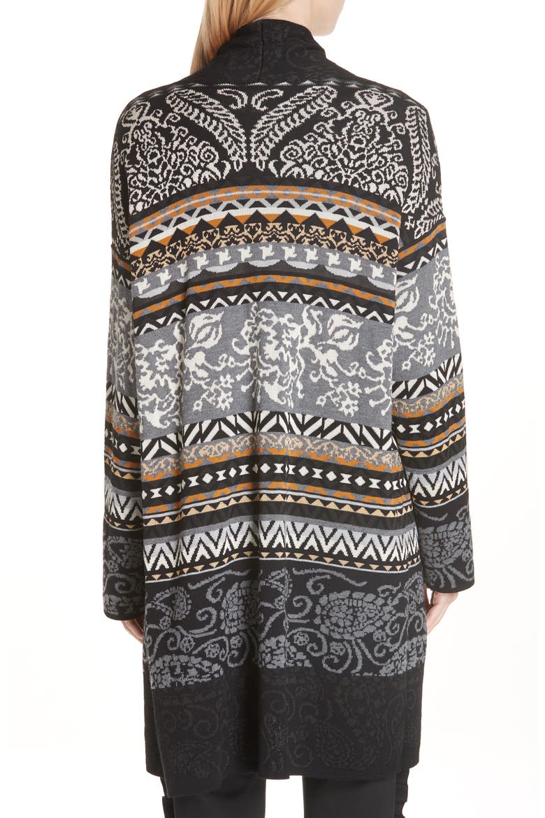 Fair Isle Cardigan, Alternate, color, FUMO