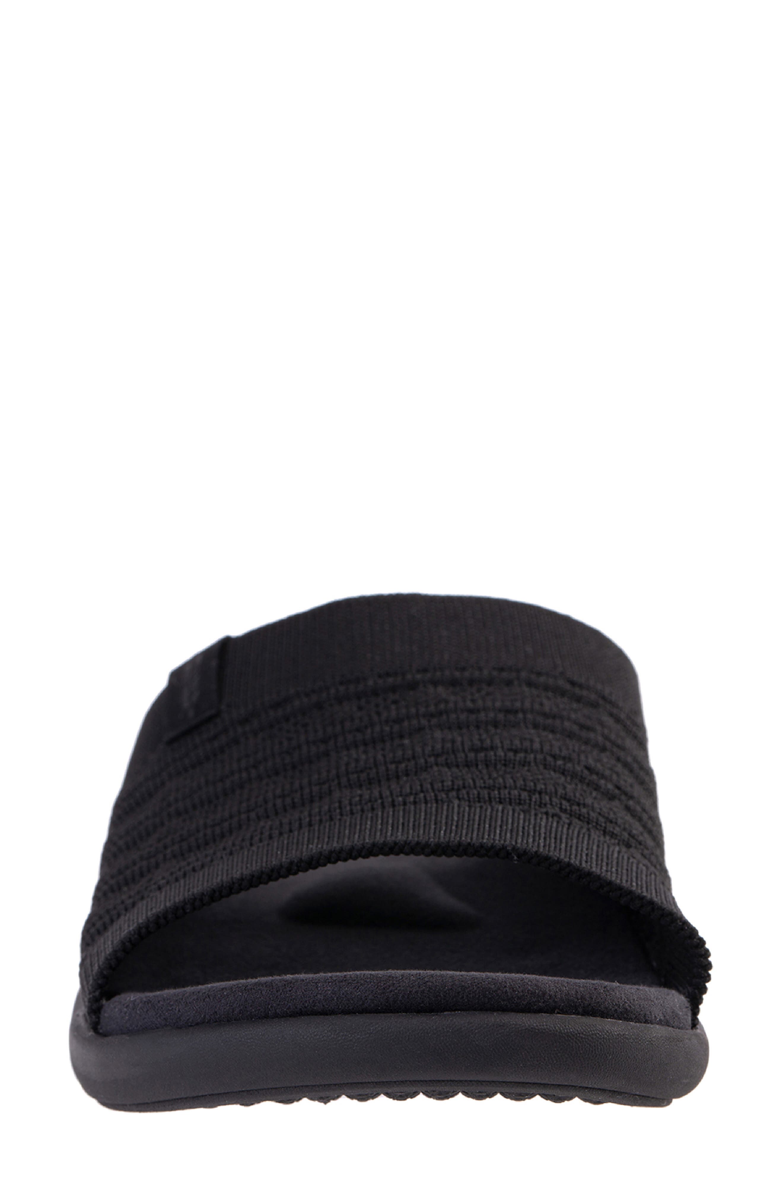 Al Fresco Slide Sandal, Alternate, color, BLACK