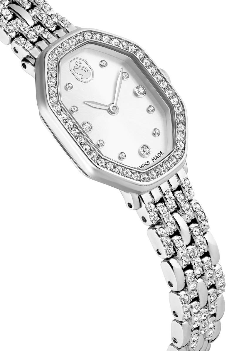 Swarovski Dextera Bracelet Watch, 32mm x 23mm, Alternate, color, Silver