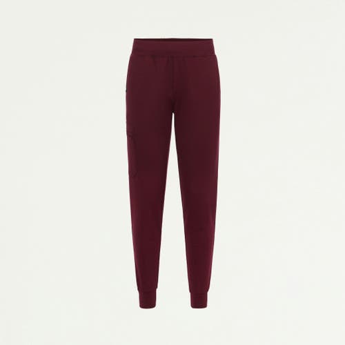 Jaanuu 6-pocket Slim Knit Scrub Jogger In Brown