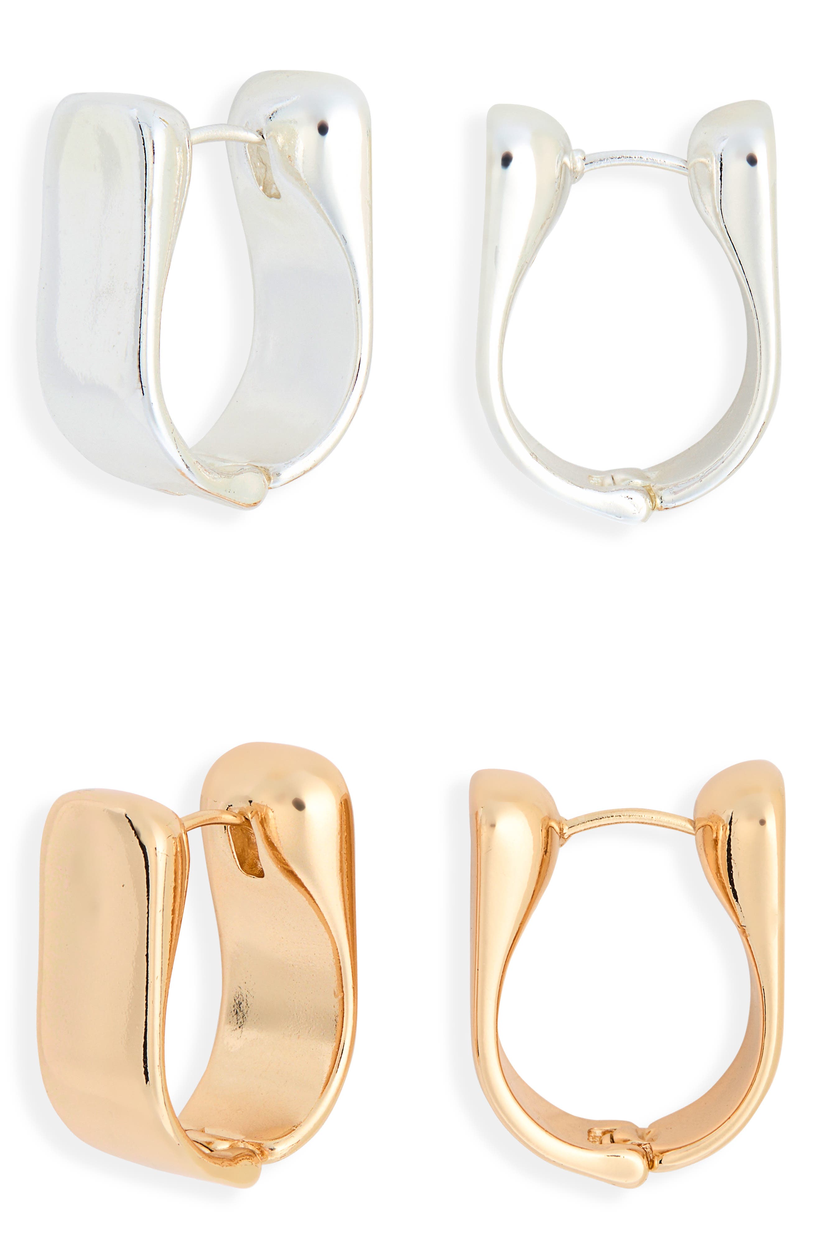 Leith 2-Pack Tulip Hoop Earrings