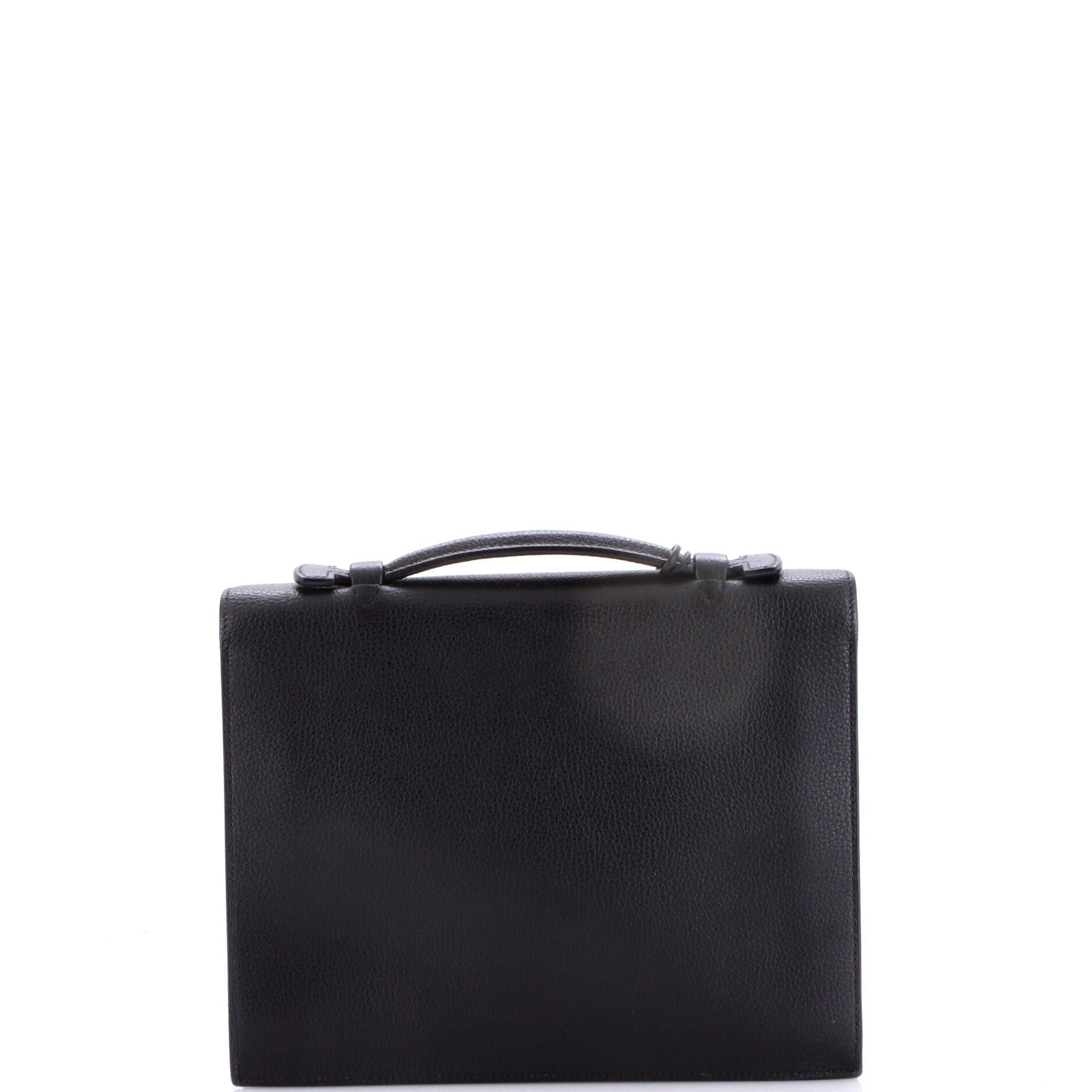 Pre-Owned Hermes Sac a Depeches Bag Ardennes 27, Alternate, color, Noir