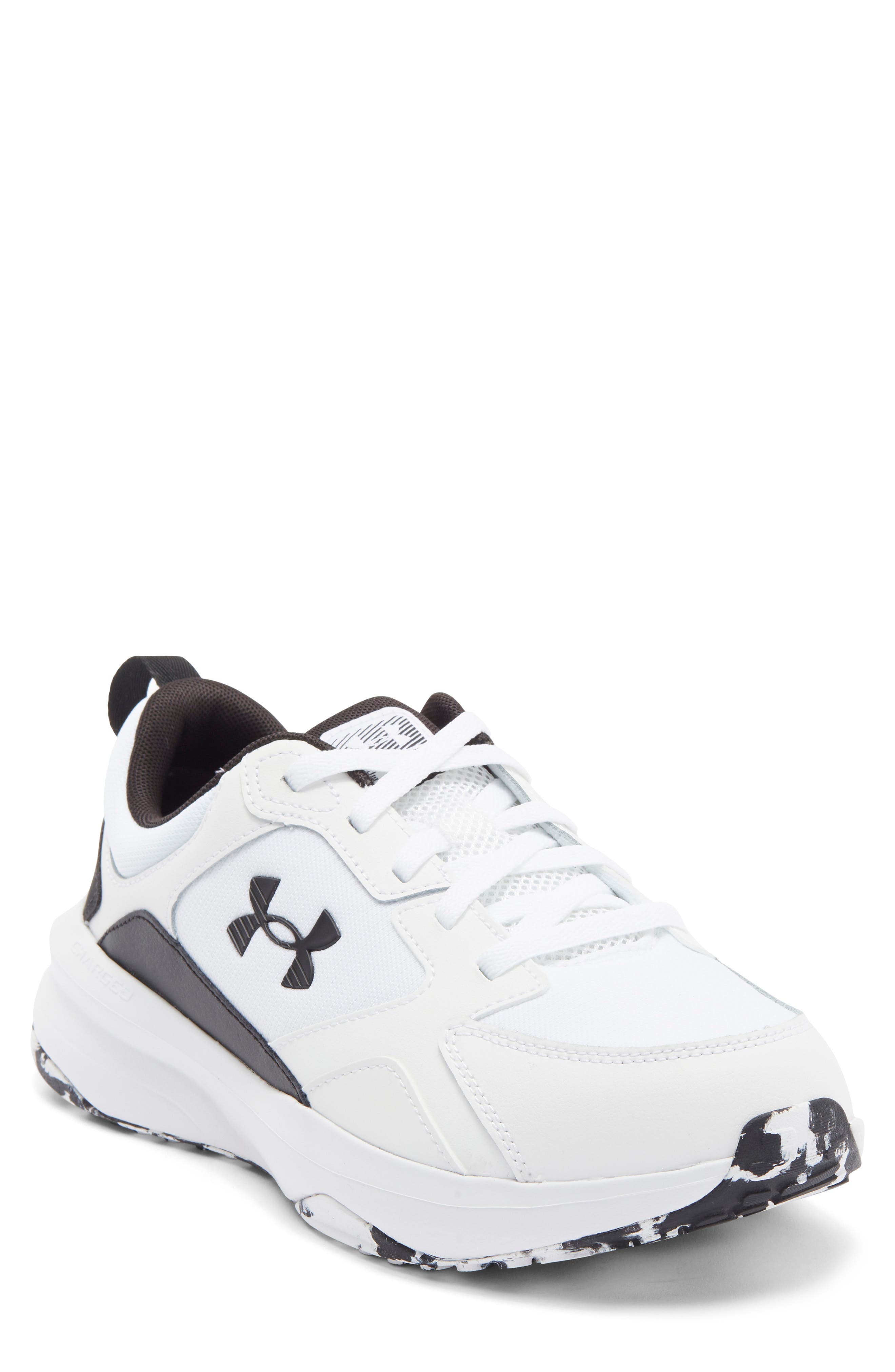 Under Armour Charged Edge 4E Sneaker, Main, color, White
