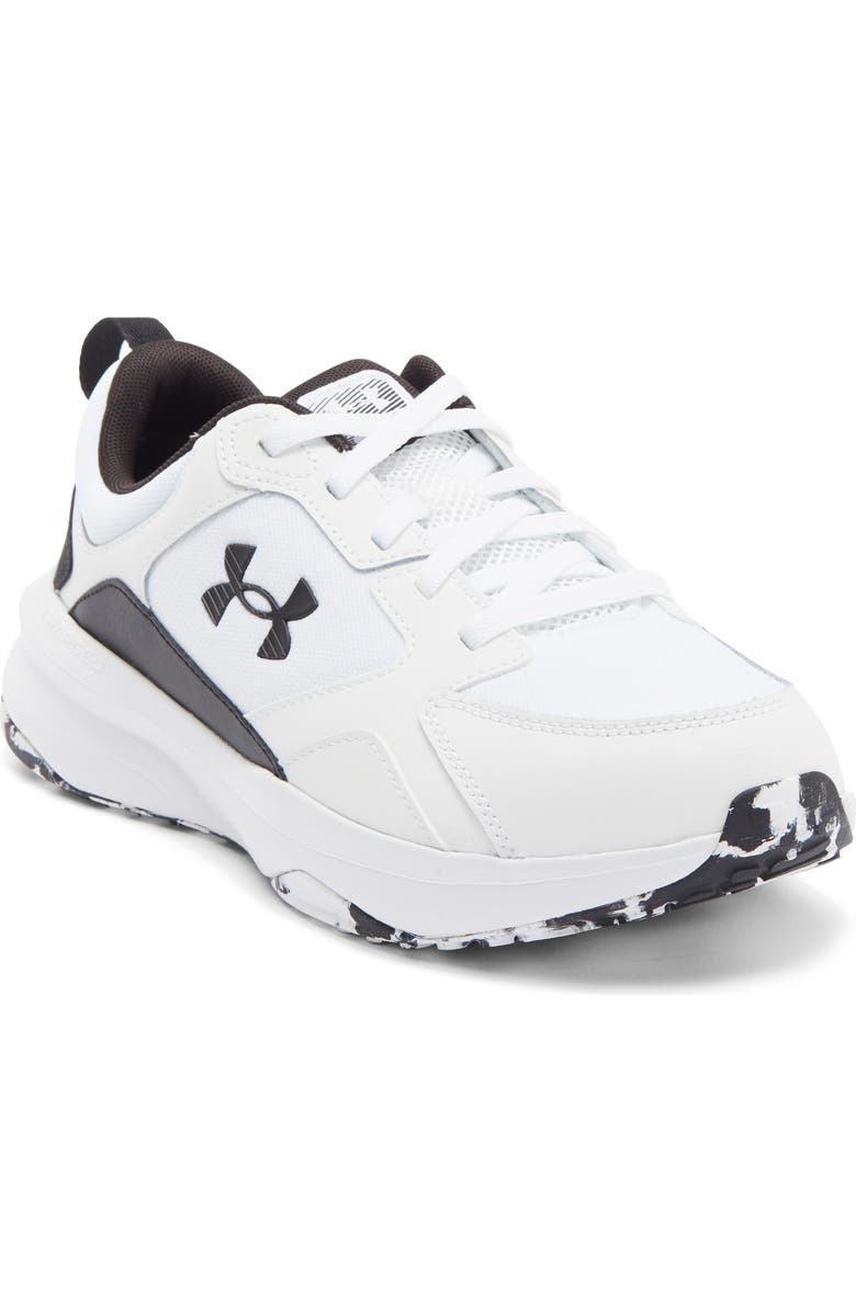 Under Armour Charged Edge 4E Sneaker, Main, color, White