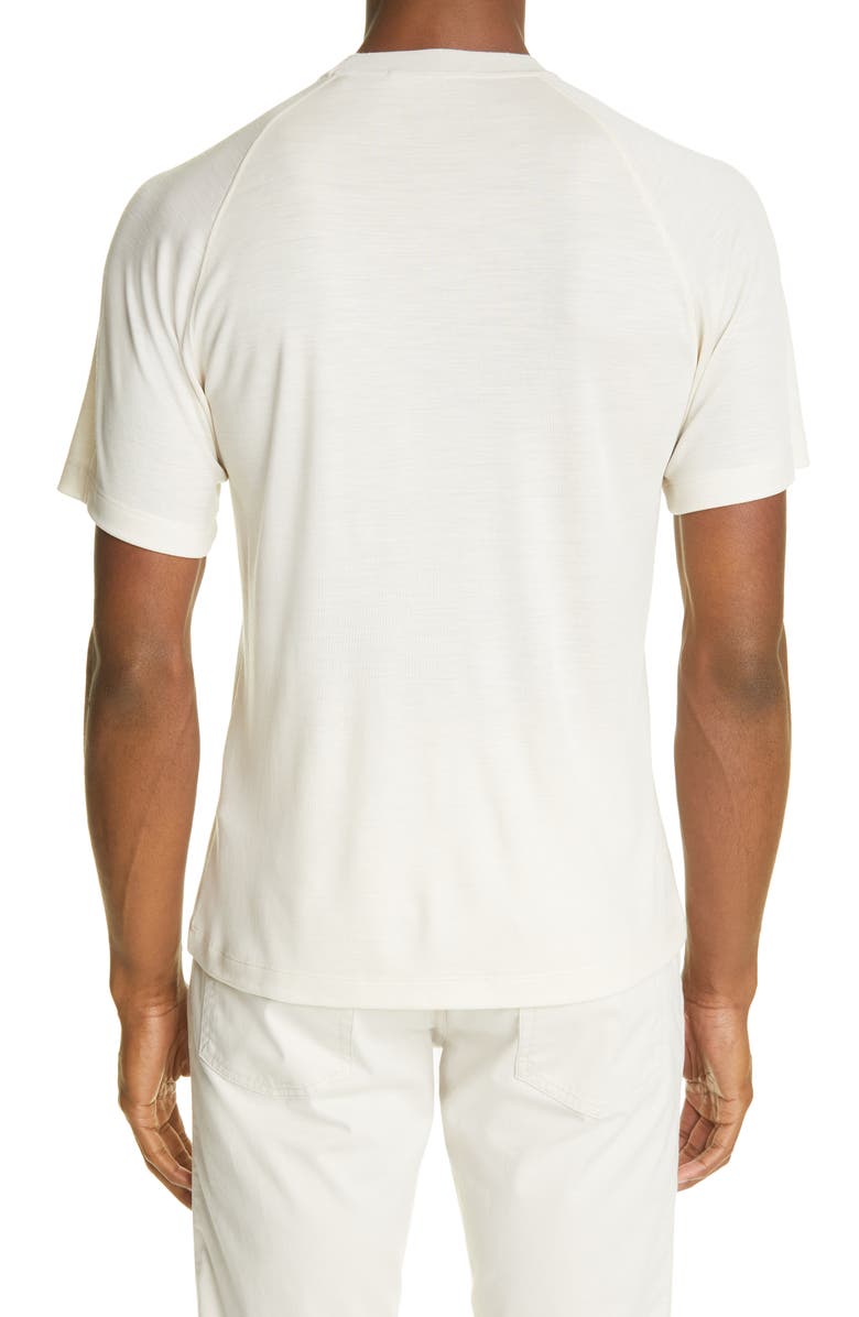 ZEGNA High Performance Wool T-Shirt, Alternate, color, White