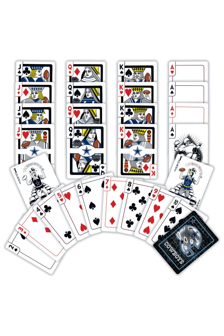 Dallas Cowboys Neon Playing Cards, Alternate, color, Multicolor
