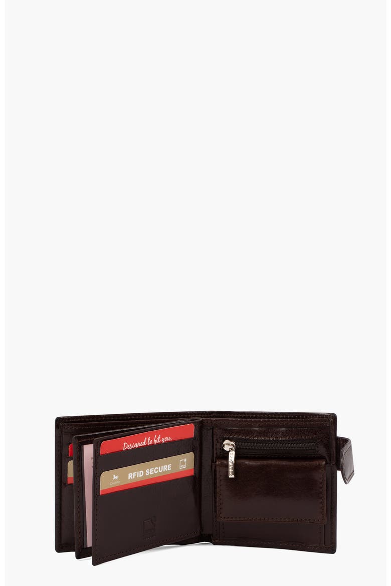 Gentleman Bifold Leather Wallet 588, Alternate, color, Brown