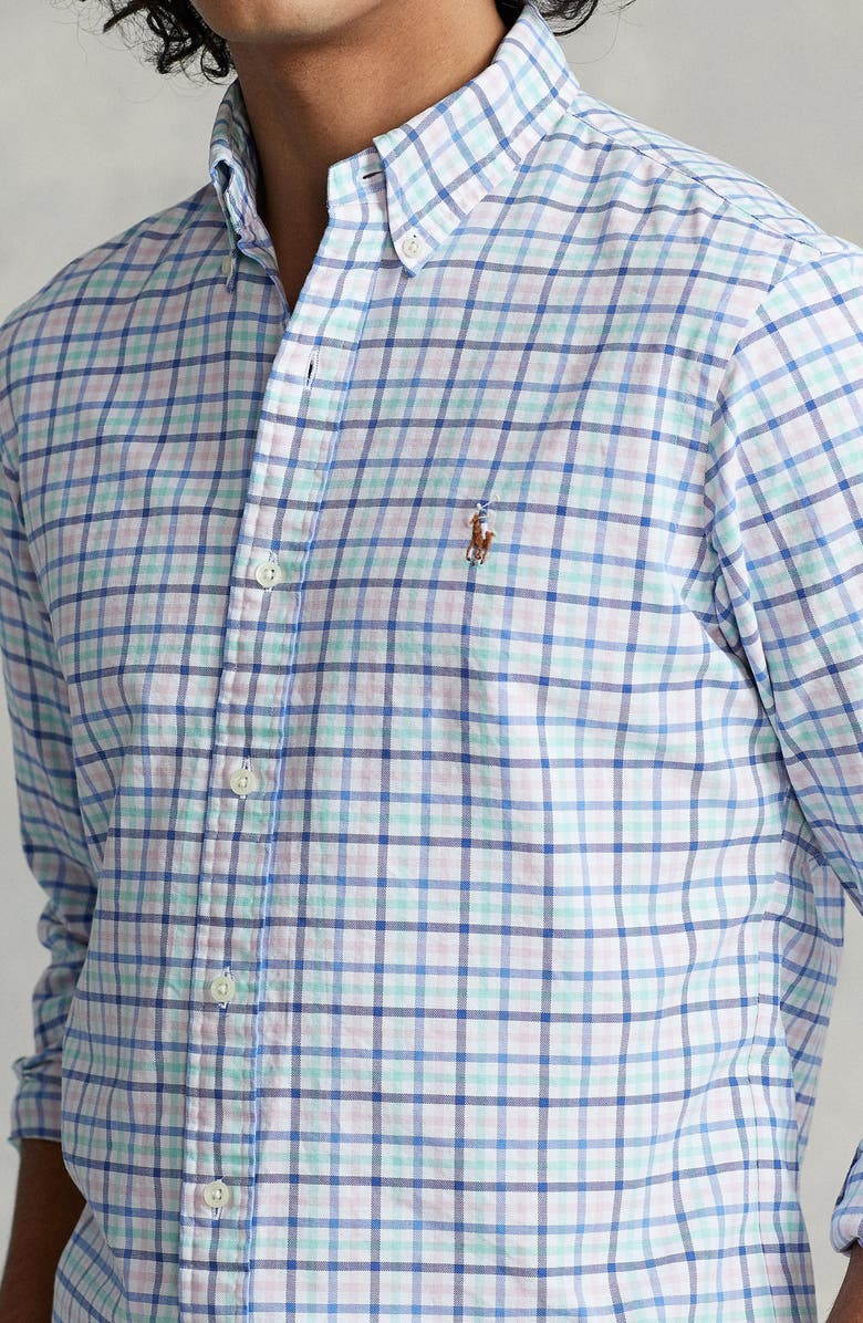 Polo Ralph Lauren Check Cotton Oxford Button-Down Shirt, Alternate, color, 