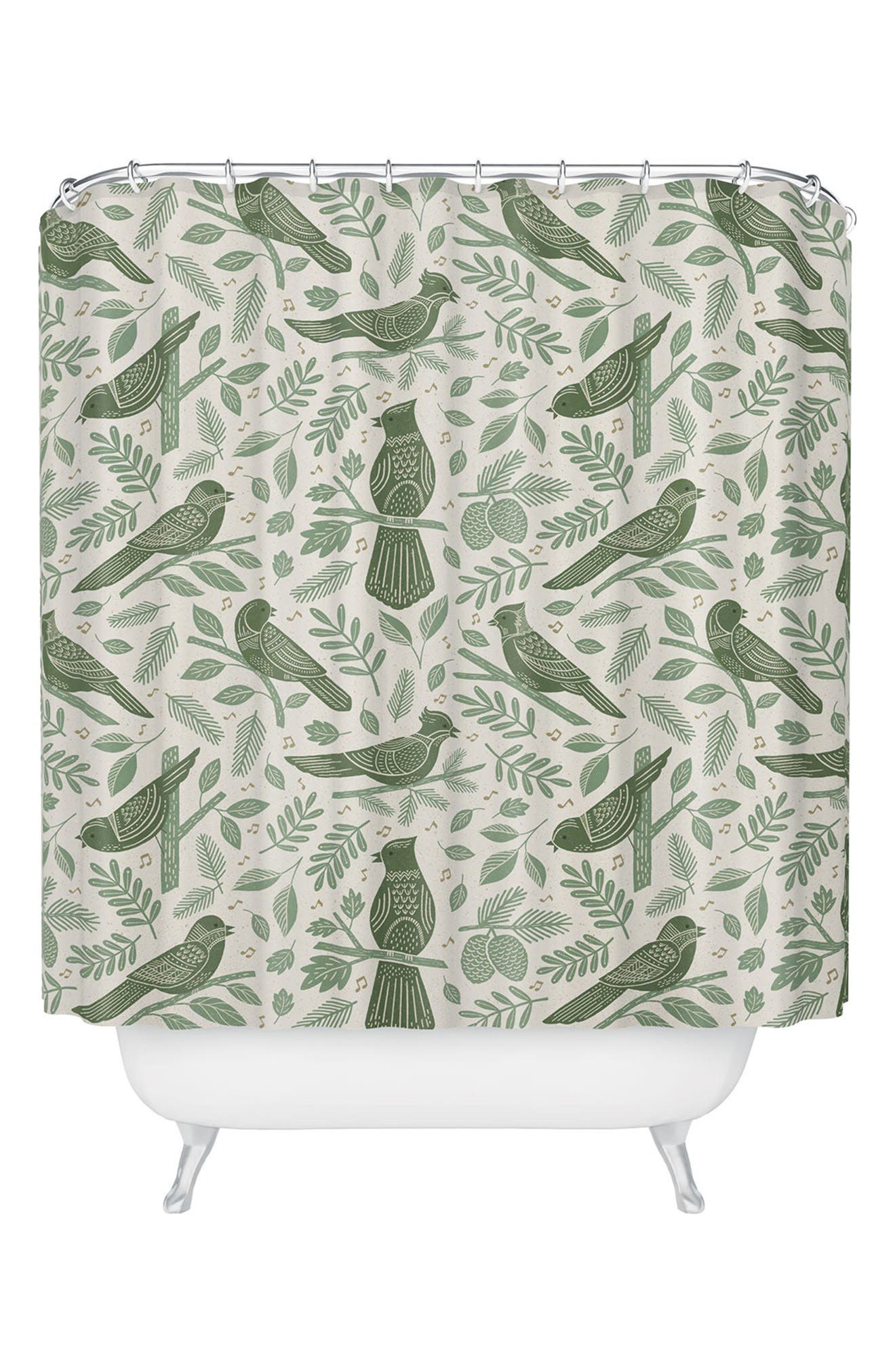 Carey Copeland Song Birds Shower Curtain