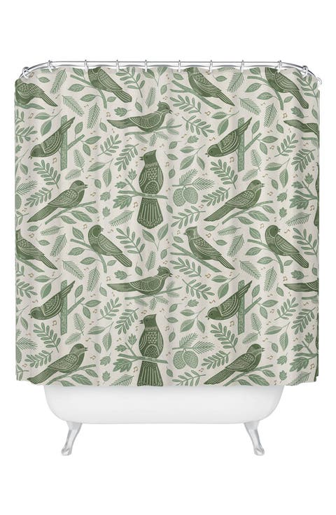 Carey Copeland Song Birds Shower Curtain