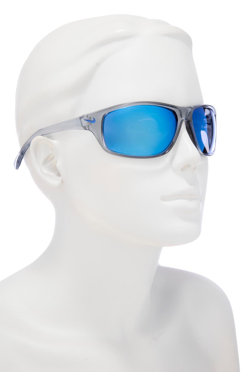 Nike Adrenaline 65mm Rectangular Sunglasses, Alternate, color, 