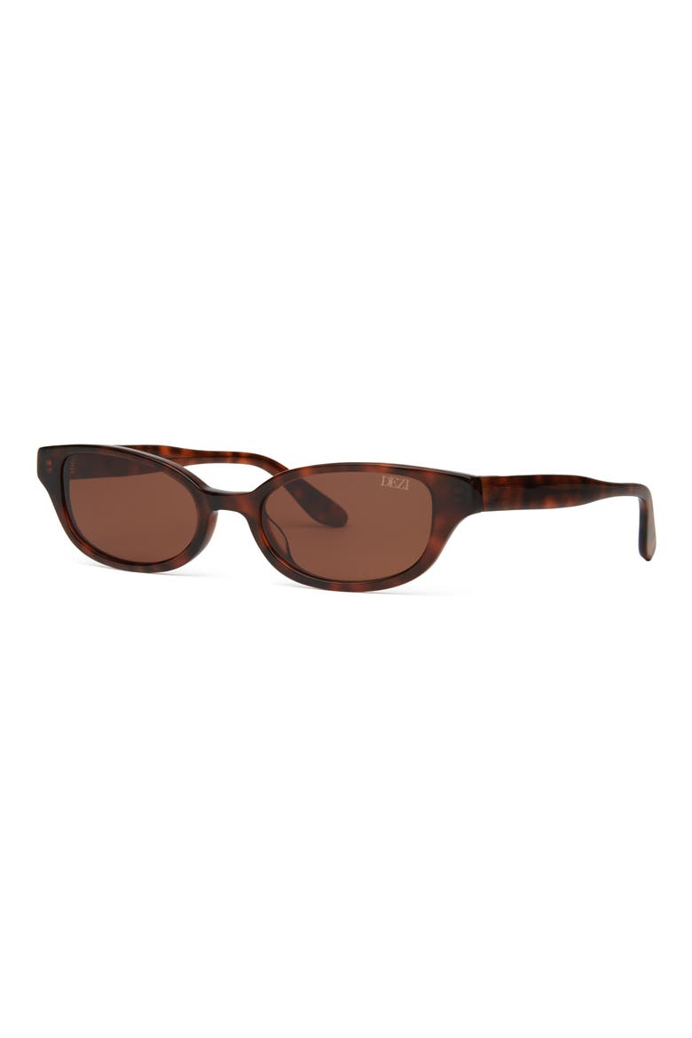 Gia Rectangular Gradient Sunglasses, Alternate, color, GIA FIERY TORTOISE / COGNAC