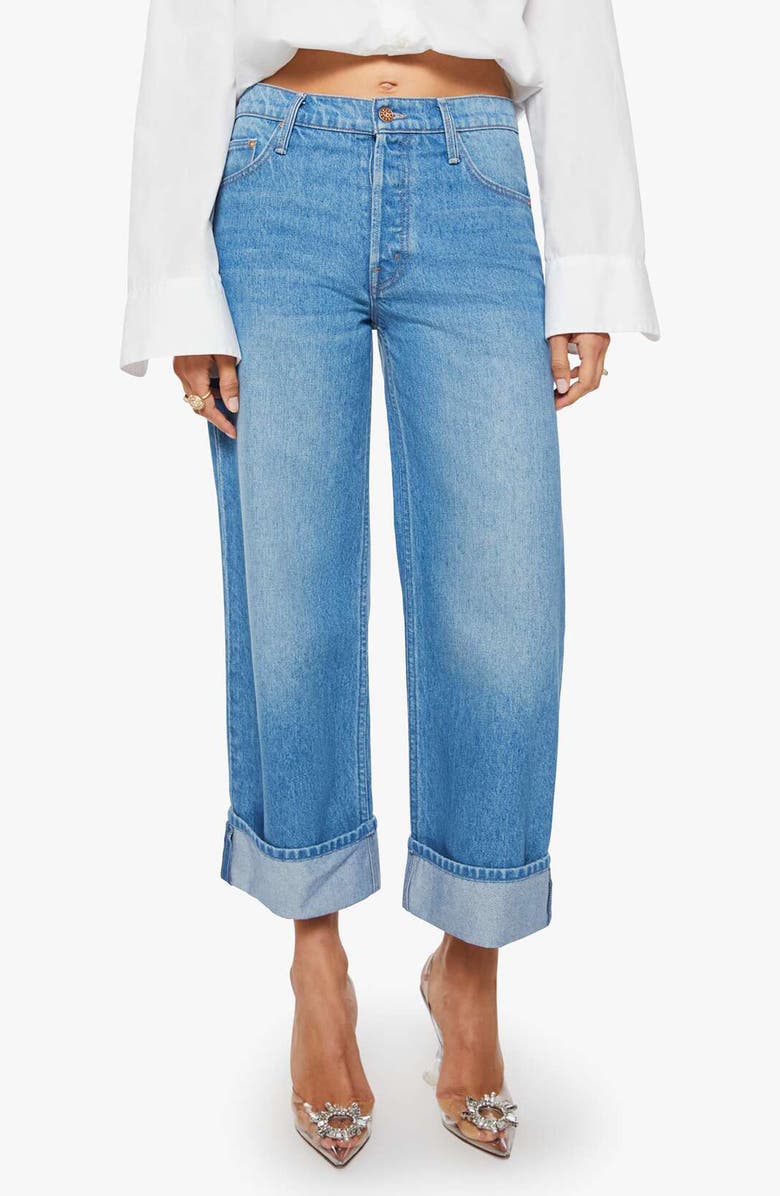 MOTHER SNACKS! The Smoothie Cuffed Crop Wide Leg Jeans, Main, color, Secret Ingredient