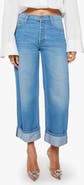 MOTHER SNACKS! The Smoothie Cuffed Crop Wide Leg Jeans