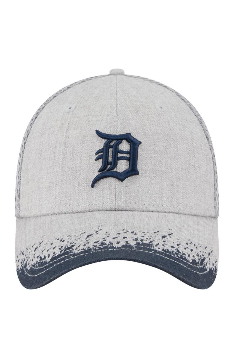 New Era Men's New Era Gray Detroit Tigers Visor Paint Splatter 39THIRTY Flex Hat, Alternate, color, Gray