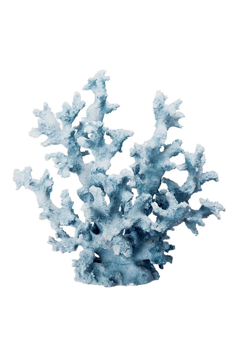 Faux Coral Accent Decor, Main, color, BLUE