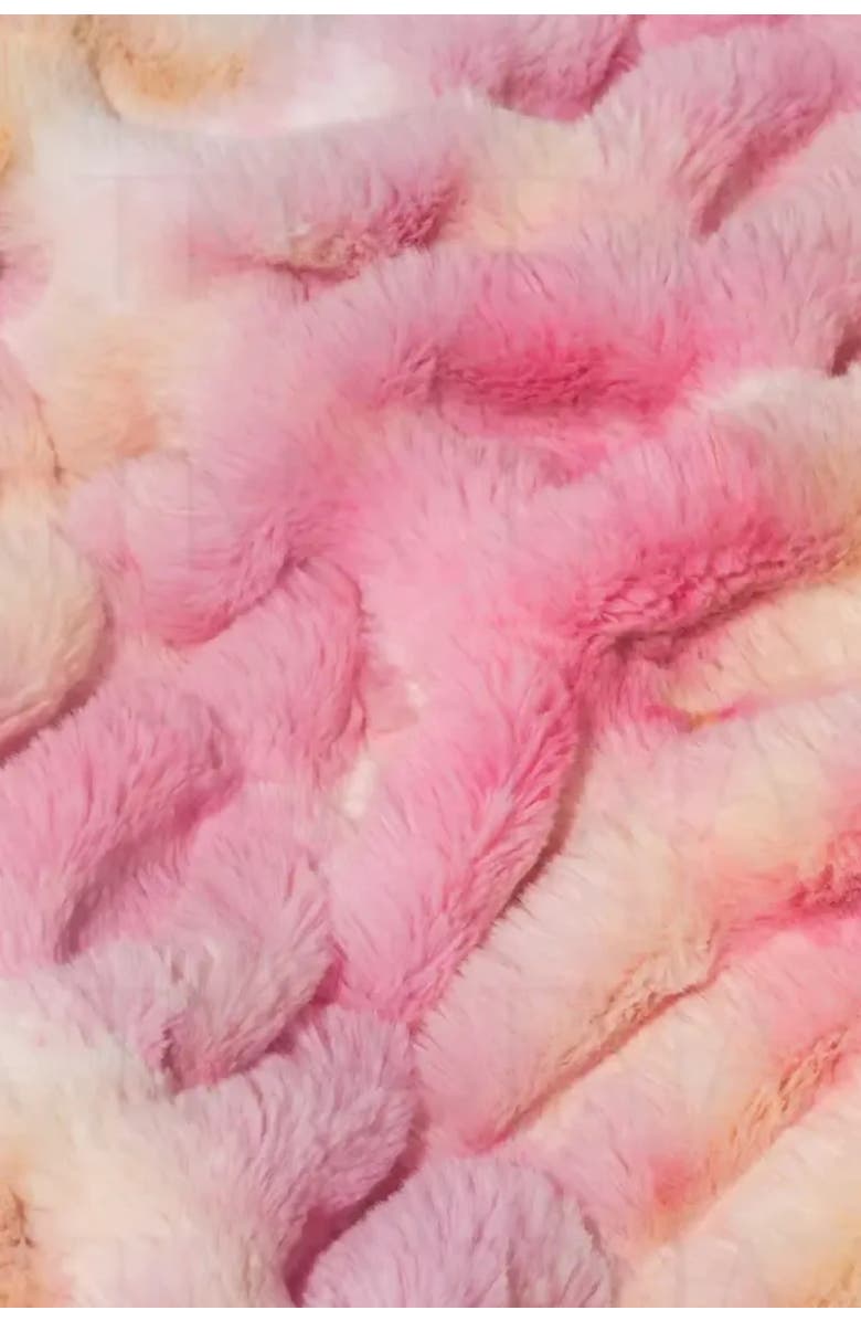 Crickle Daisy Cotton Candy Snuggle Blanket & Lip Mask Set, Alternate, color, Light Pink, Yellow, White