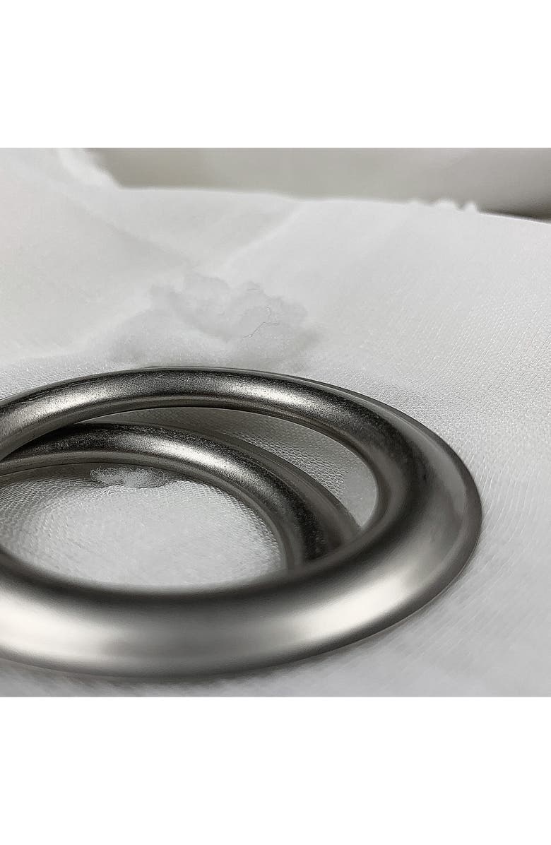 DAINTY HOME Snowball Set of 2 Sheer Panel Curtains, Alternate, color, 