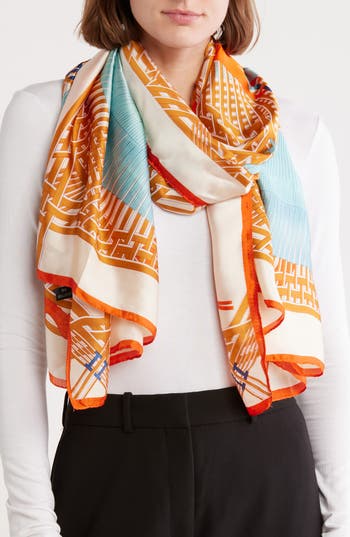La Fiorentina Abstract Print Scarf
