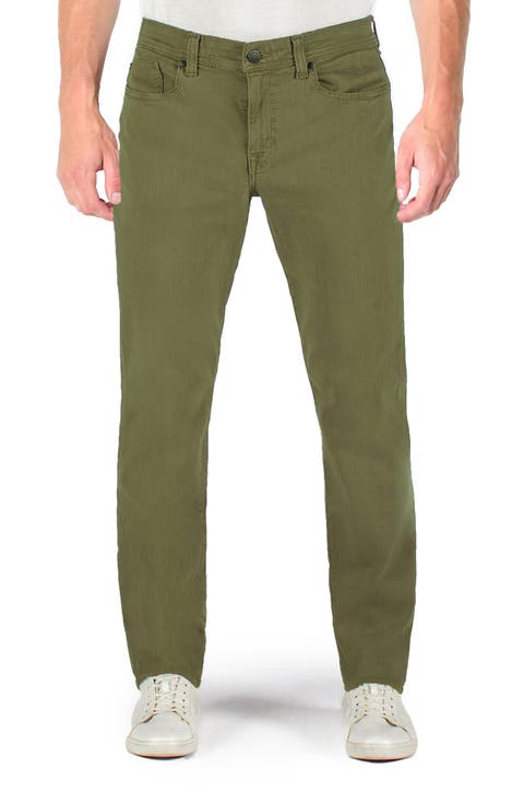 Jimmy Slim Straight Leg Jeans (Army Green)