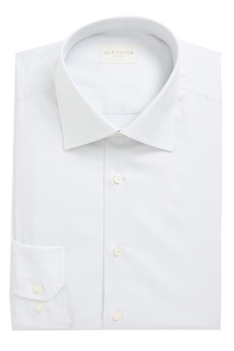 Dream Grey Cotton Stretch Twill Dress Shirt, Main, color, GREY
