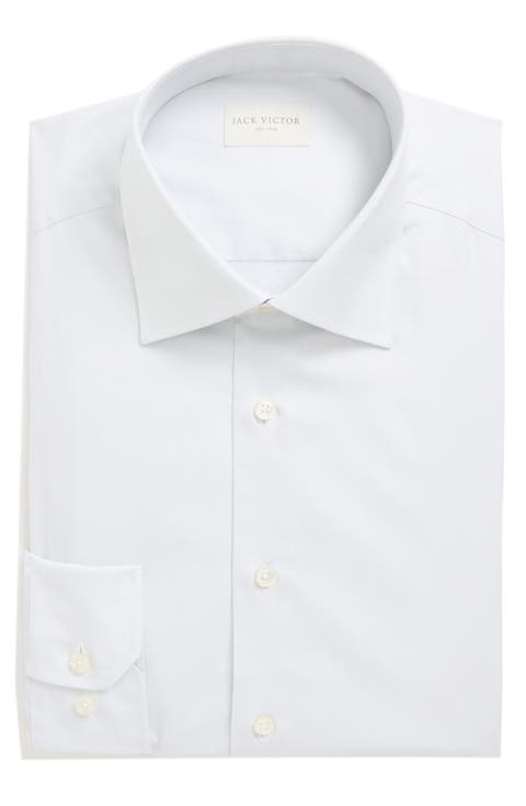 Dream Grey Cotton Stretch Twill Dress Shirt