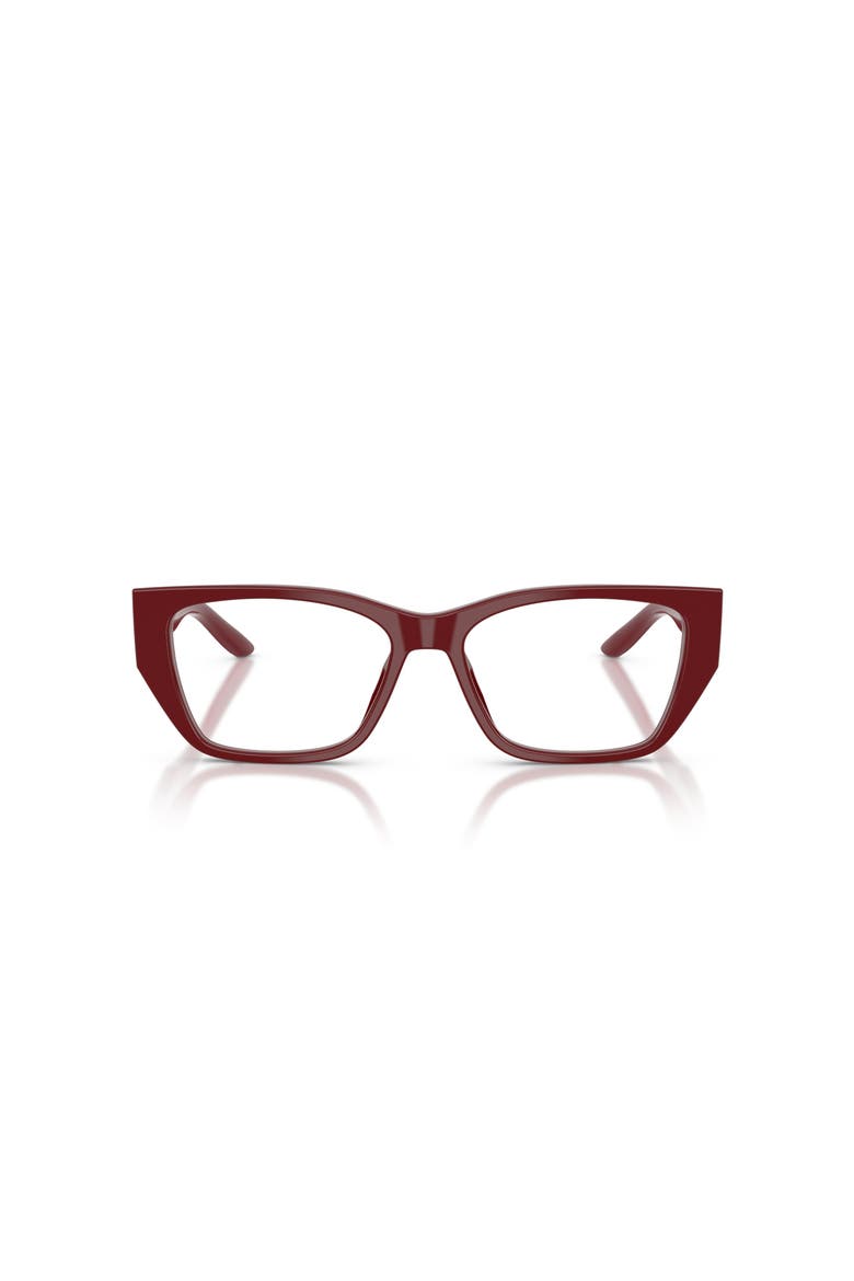 55mm Rectangle optical glasses, Alternate, color, Brown