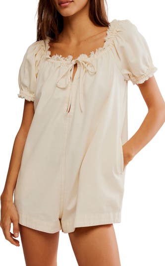 Daisy Denim Babydoll Romper