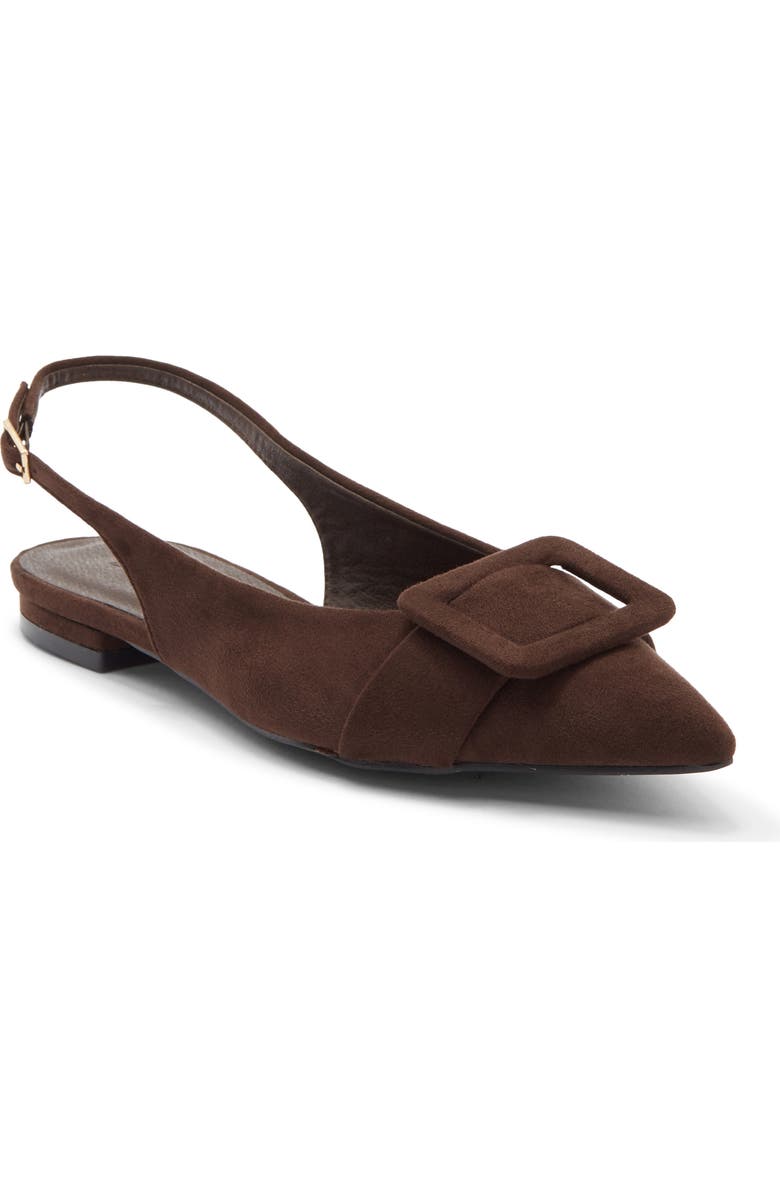 Billini Morwenna Flat, Main, color, Dark Cacao Suede