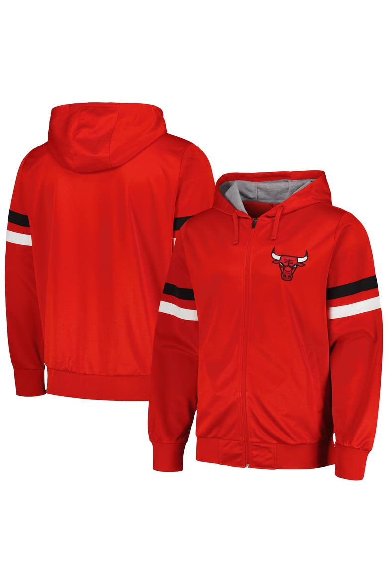 Men's G-III Sports by Carl Banks Red Chicago Bulls Contender Full-Zip Hoodie Jacket, Alternate, color, Red