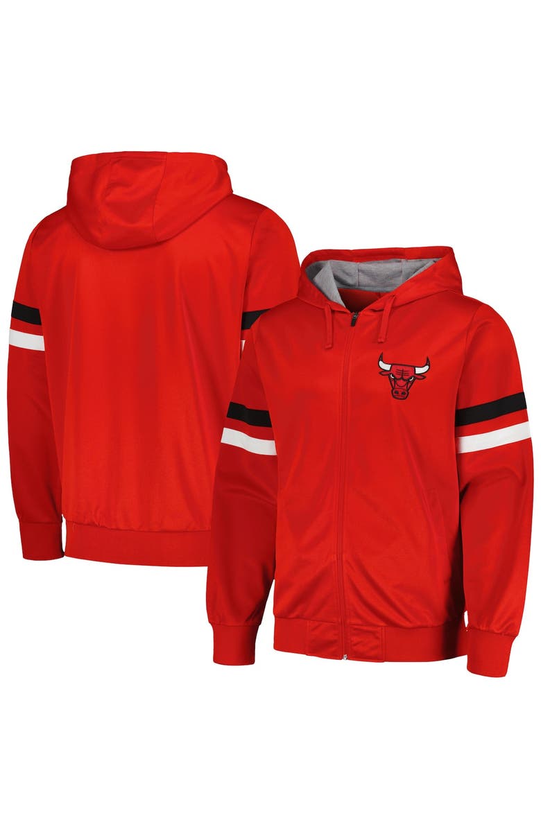 G-III SPORTS BY CARL BANKS Men's G-III Sports by Carl Banks Red Chicago Bulls Contender Full-Zip Hoodie Jacket, Alternate, color, Red