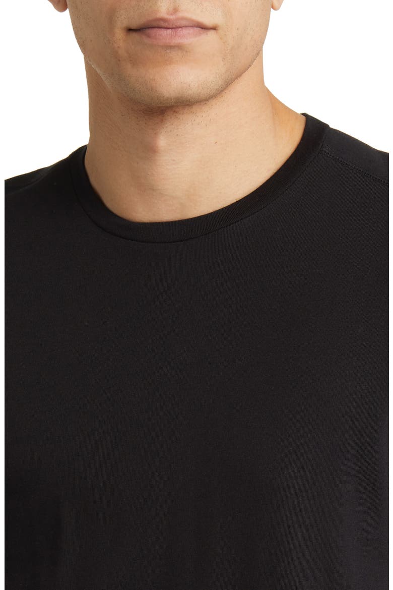 Cotton & Tencel® Modal Crewneck T-Shirt, Alternate, color, BLACK