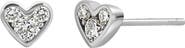 Bony Levy Mika Diamond Heart Stud Earrings