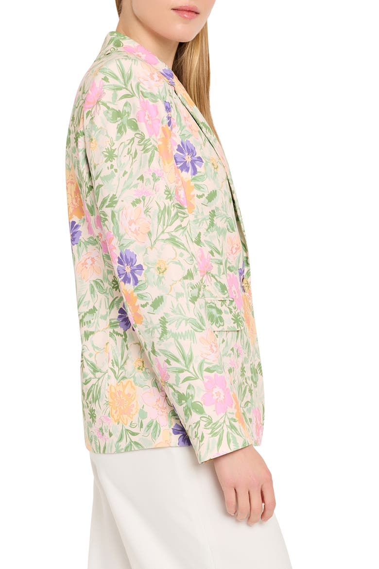 Floral Blazer, Alternate, color, NUDE MOSS