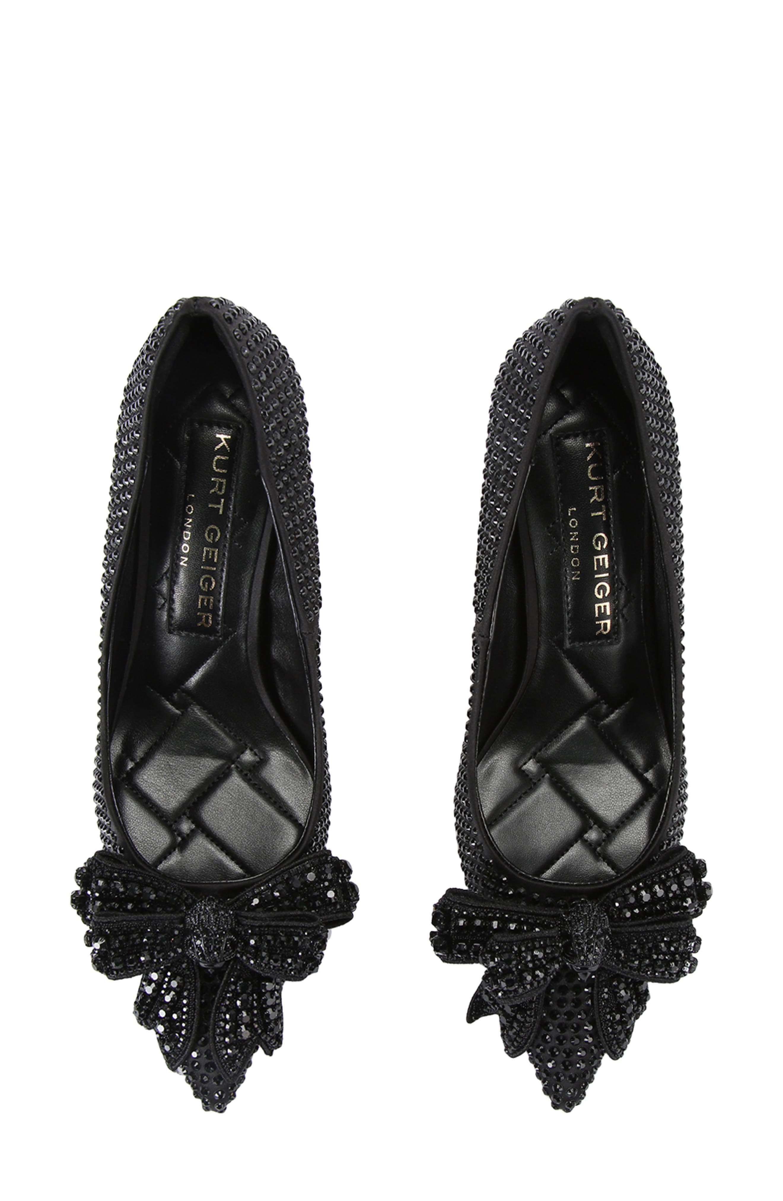 Kurt Geiger London Belgravia Crystal Pointed Toe Pump, Alternate, color, Black