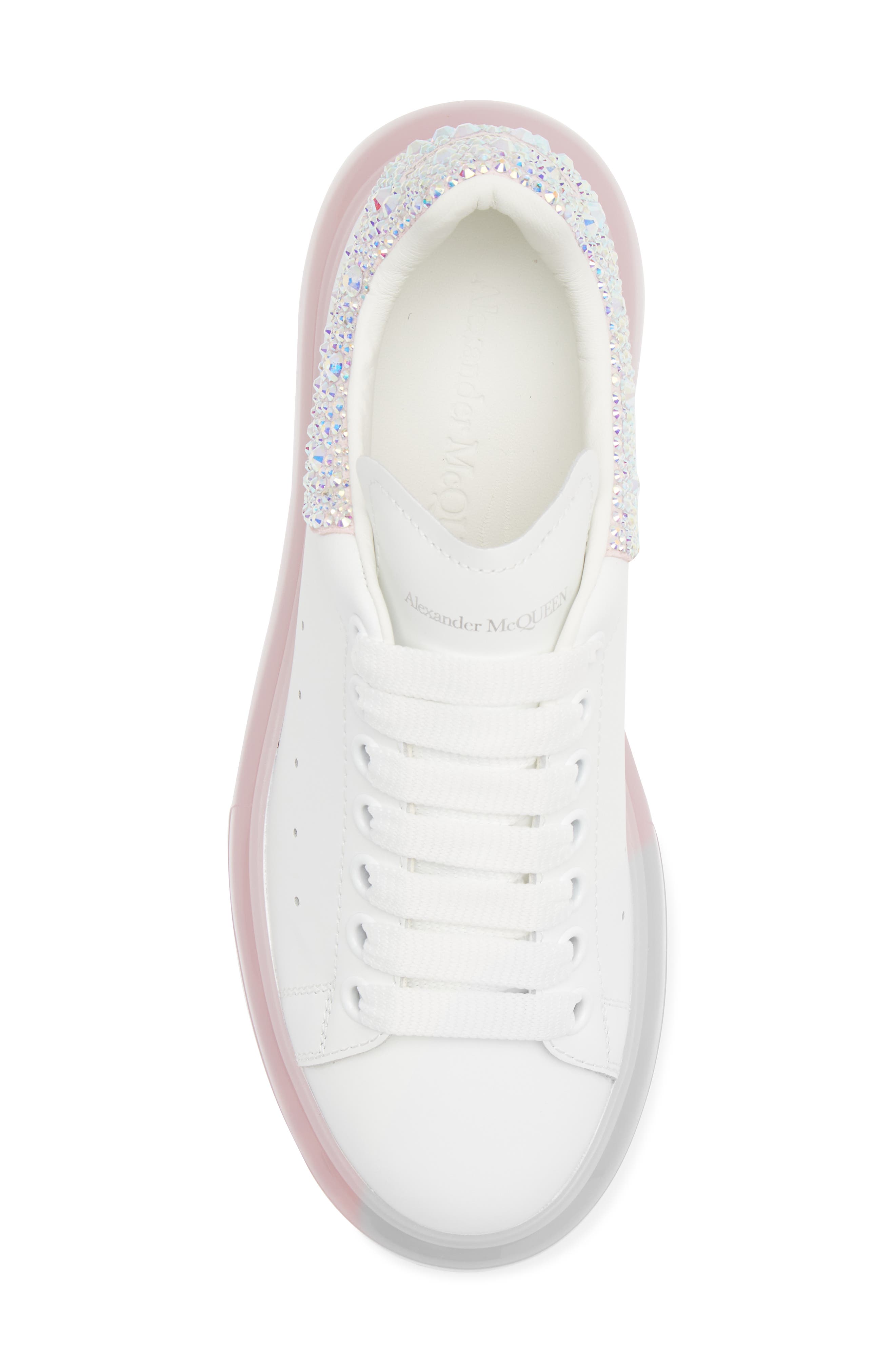 McQueen Oversized Crystal Counter Bubble Sole Sneaker, Alternate, color, 