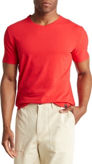 T.R. PREMIUM Solid V-Neck T-Shirt