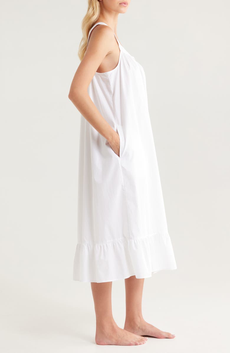 Nordstrom Cotton Shirting Nightgown, Alternate, color, 