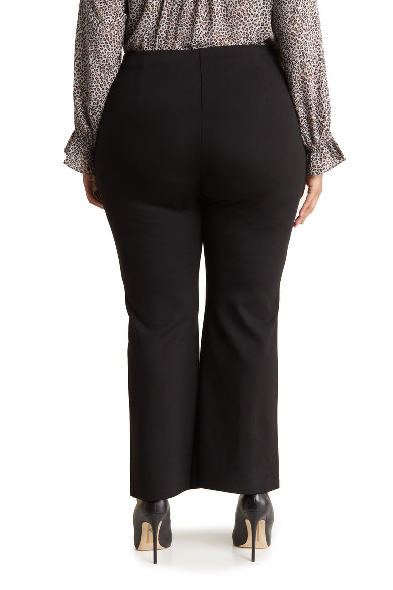 Bootcut Ponte Pants, Alternate, color, BLACK