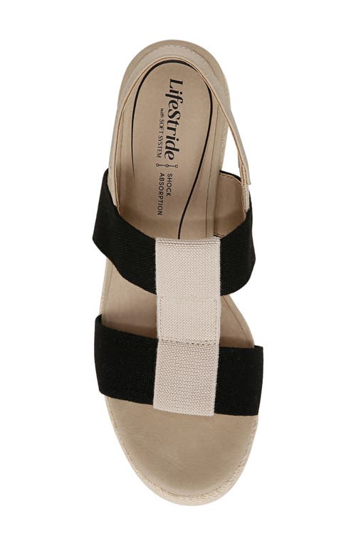 LIFESTRIDE LIFESTRIDE TALLULAH ESPADRILLE SLINGBACK PLATFORM WEDGE SANDAL
