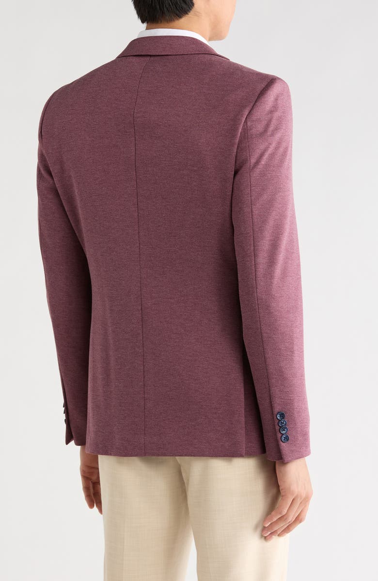 John Varvatos Star USA Heathered Knit Two Button Sport Coat, Alternate, color, Red