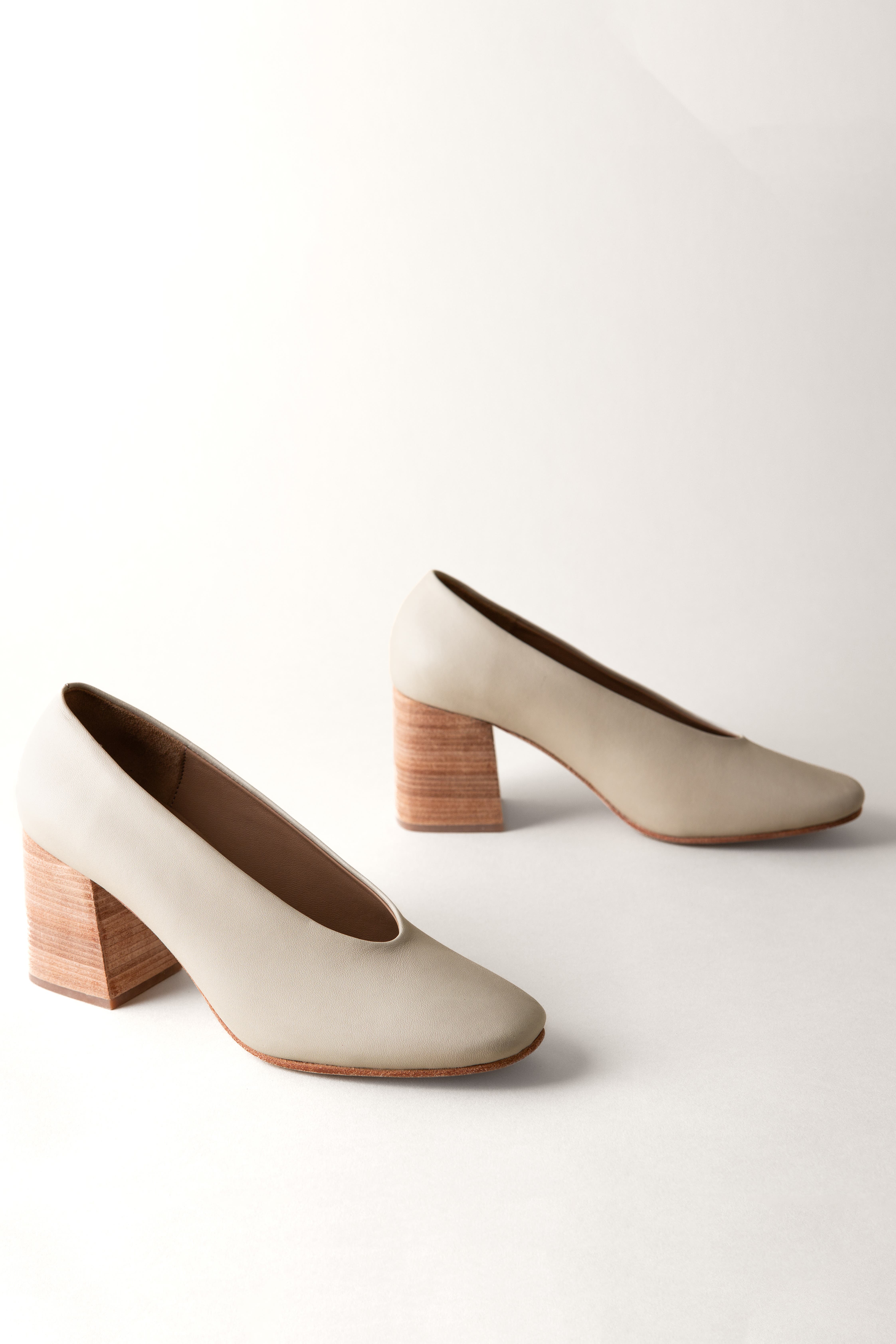 Salvador Block Heel Pump, Alternate, color, Bone