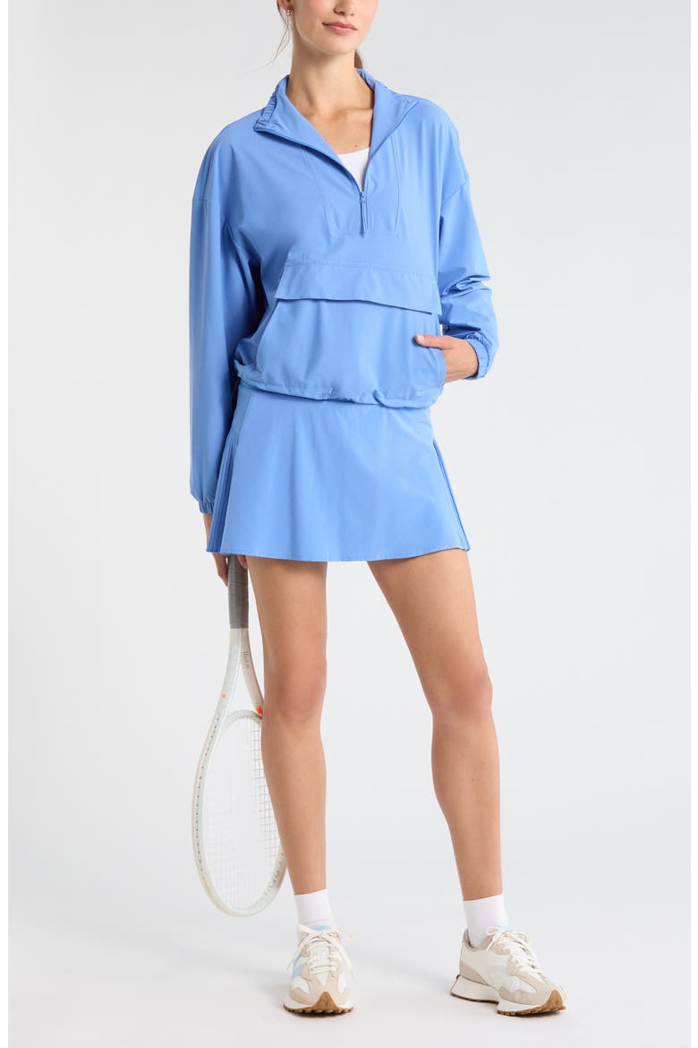 Super Set High Waist Pleated Skort, Alternate, color, BLUE AZURITE