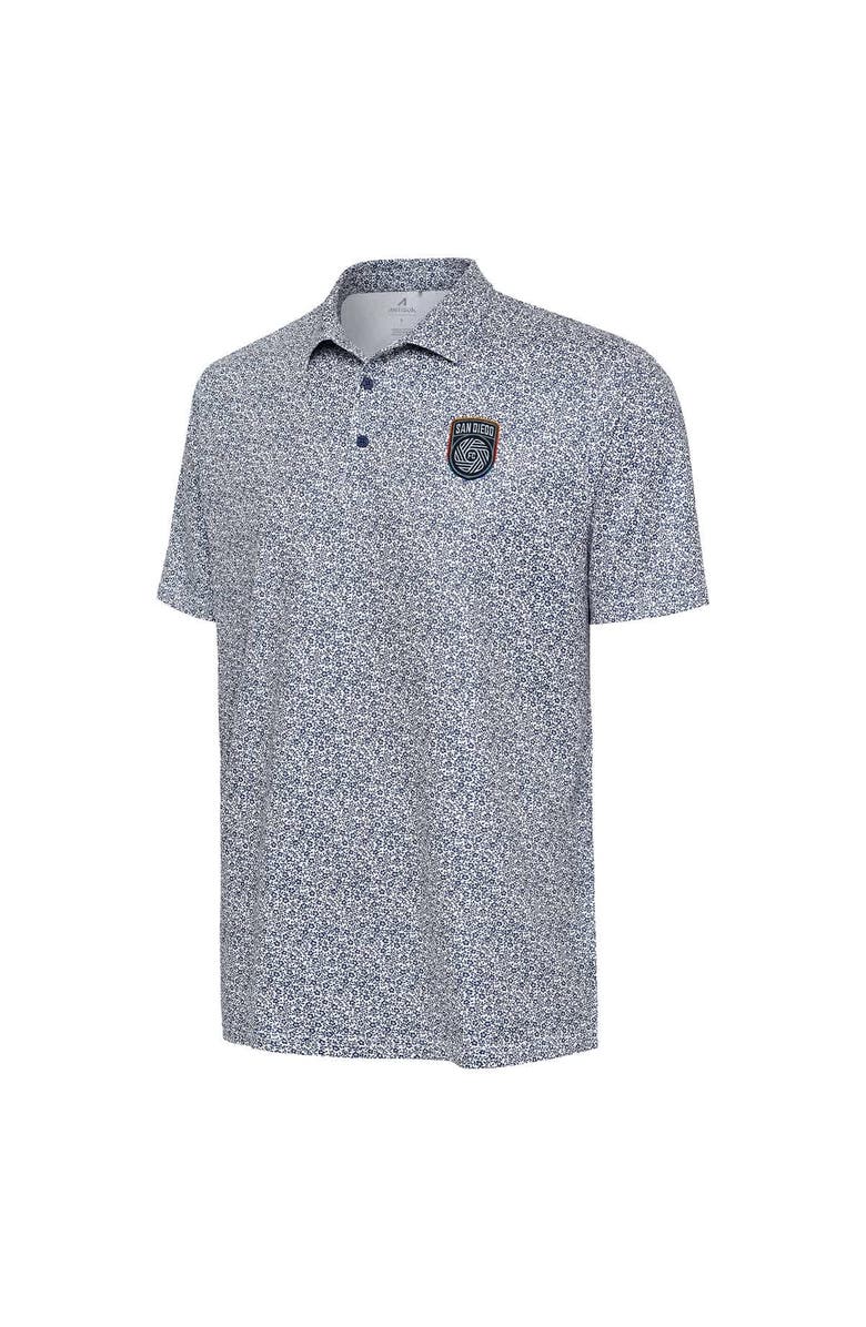ANTIGUA Men's Antigua  White San Diego FC Field Ditsy Polo, Alternate, color, 