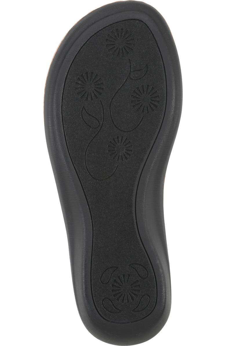 CLIFFS BY WHITE MOUNTAIN Cienna Thong Sandal - Wide Width, Alternate, color, Black Fabric
