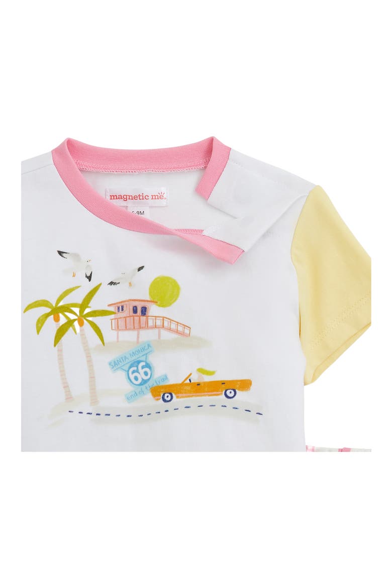 Kids' Santa Monica Colorblock T-Shirt & Stripe Shorts Set, Alternate, color, SANMO
