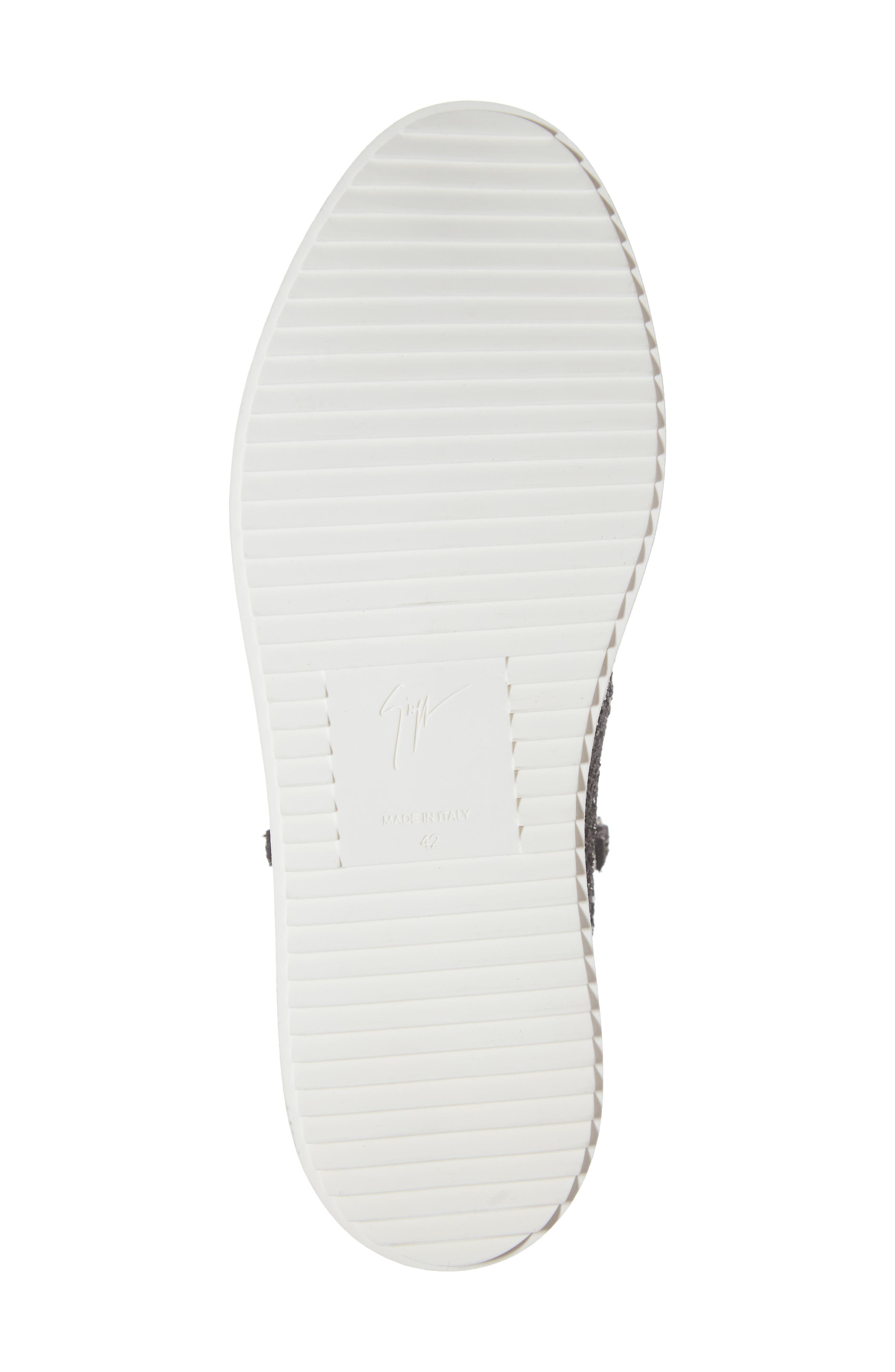 Giuseppe Zanotti Glitter Mid Top Sneaker, Alternate, color, 