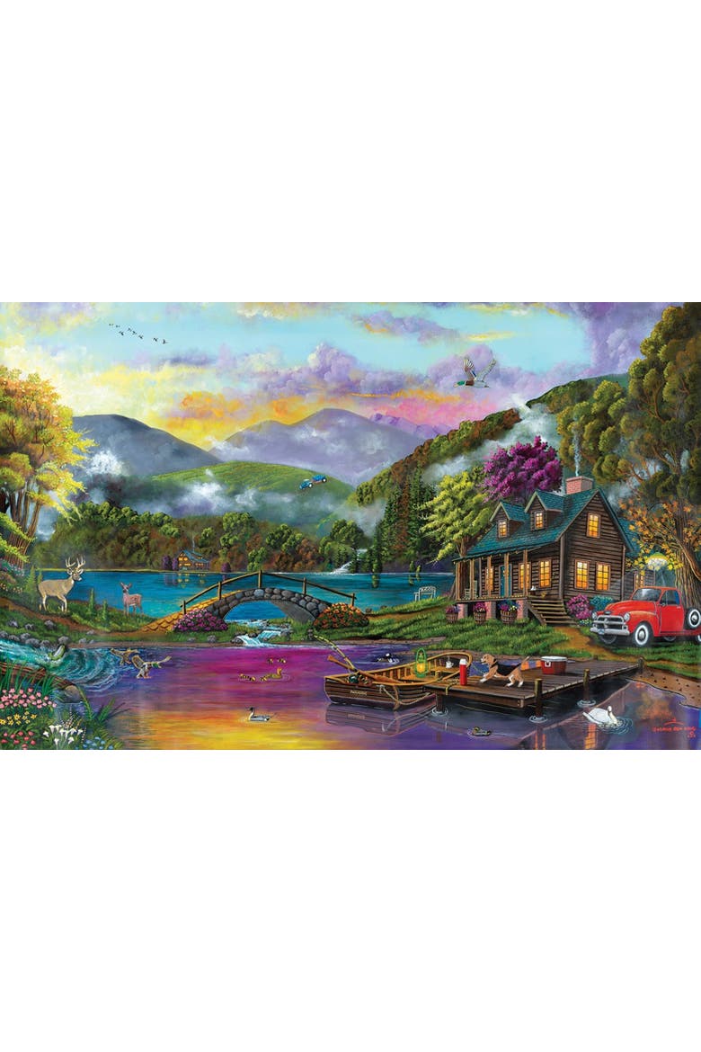 Paradise Lake 1000 piece Jigsaw Puzzle for Adults, Alternate, color, Multicolor