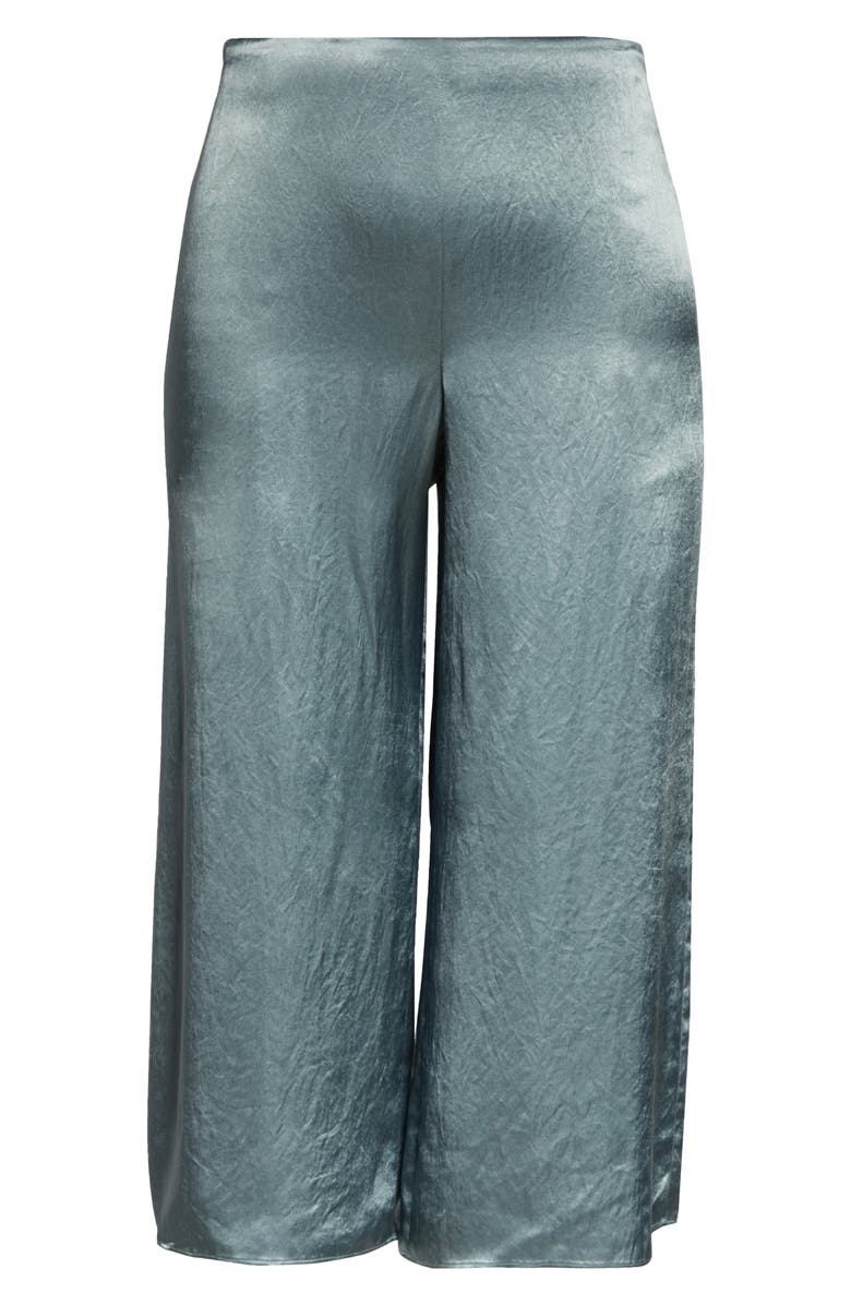 Vince Satin Wide Leg Cullottes, Alternate, color, Azure Stone